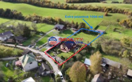 Nádherný 6 izbový rodinný dom v horskom prostredí  - Zariečie  pri  Púchove