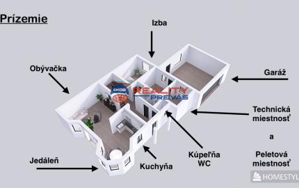 Nádherný 6 izbový rodinný dom v horskom prostredí  - Zariečie  pri  Púchove