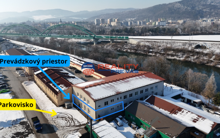 Obchodno - skladový priestor  s vlastným sociálnym zázemím   a parkovacími miestami v priemyselnom parku Nosice -  Púchov