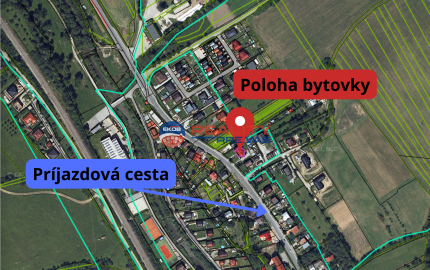 2. izbový byt  s vlastnou záhradkou /šopkou  a parkovacím priestorom pri bytovke   Dohňany  - Púchov