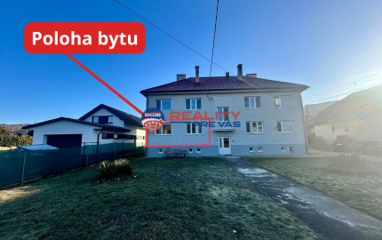 Reality Pre Vás  - na  predaj  - 2. izbový byt  s vlastnou záhradkou /šopkou  a parkovacím priestorom pri bytovke   Dohňany  - Púchov