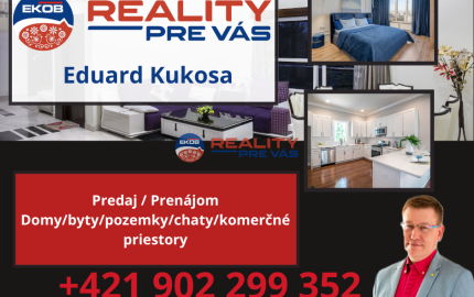 2. izbový byt  s vlastnou záhradkou /šopkou  a parkovacím priestorom pri bytovke   Dohňany  - Púchov