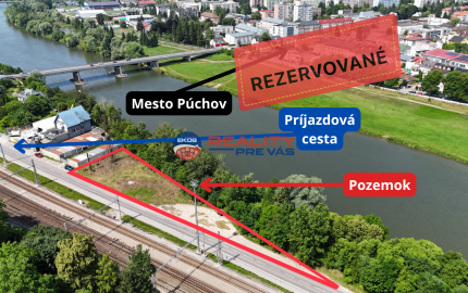 Reality Pre Vás  -  Predaj pozemku Priemyselná časť Púchov  rezervované