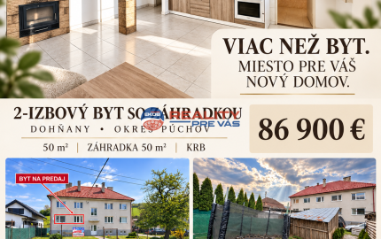 2 izbový byt s pozemkom  260m2  vlastnou záhradkou  a šopkou