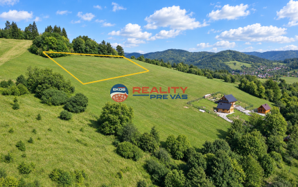 Predaj pozemku na kopci s vyhladom  Veľké Rovné 3933 m2