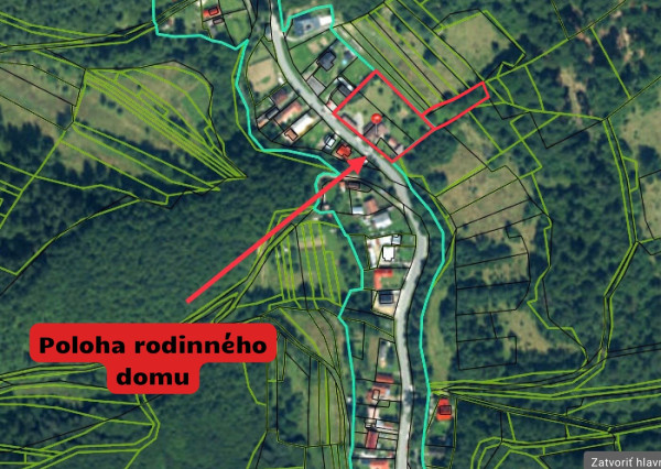 Vidiecky rodinný dom  s množstvom prístreškov a budov  na veľkom pozemku  v prírodnom prostredí Lazov