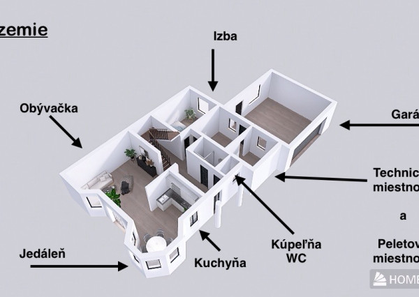 Nádherný 6 izbový rodinný dom v horskom prostredí  - Zariečie  pri  Púchove