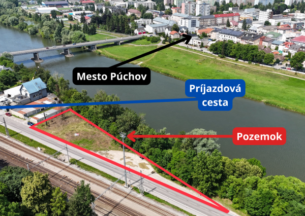 Predaj pozemku v priemyselnej časti mesta Púchov  / Nosice - stavebný pozemok