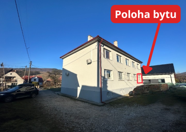 2. izbový byt  s vlastnou záhradkou /šopkou  a parkovacím priestorom pri bytovke   Dohňany  - Púchov