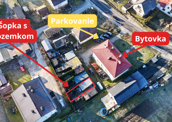 2. izbový byt  s vlastnou záhradkou /šopkou  a parkovacím priestorom pri bytovke   Dohňany  - Púchov