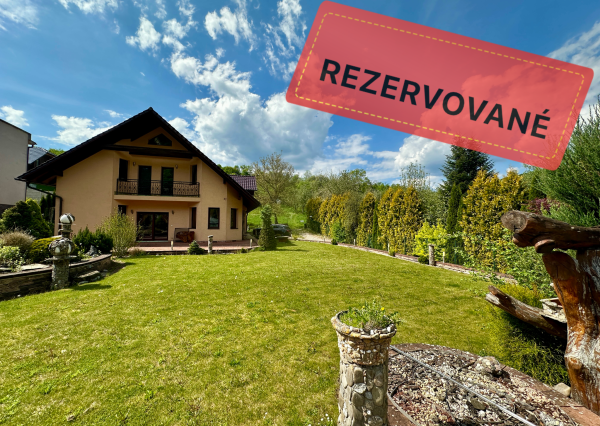 Nádherný 6 izbový rodinný dom v horskom prostredí  - Zariečie  pri  Púchove