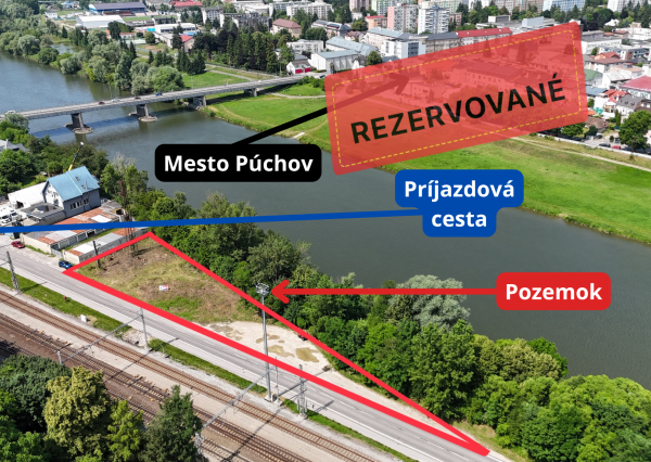Predaj pozemku v priemyselnej časti mesta Púchov  / Nosice - stavebný pozemok