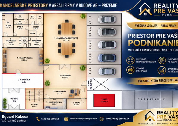 Reality Pre Vás - Prenájom priestor 160 m2 Púchov -Nosice