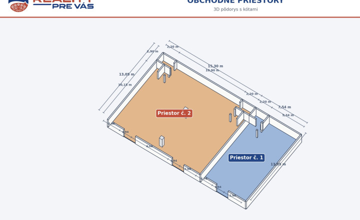 Nádherný presklený priestor v centre mesta  Púchov    100m2 - fotografia 5