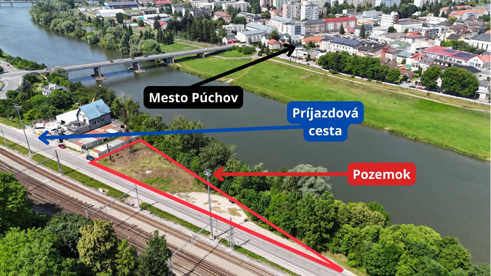 Predaj pozemku v priemyselnej časti mesta Púchov  / Nosice - stavebný pozemok