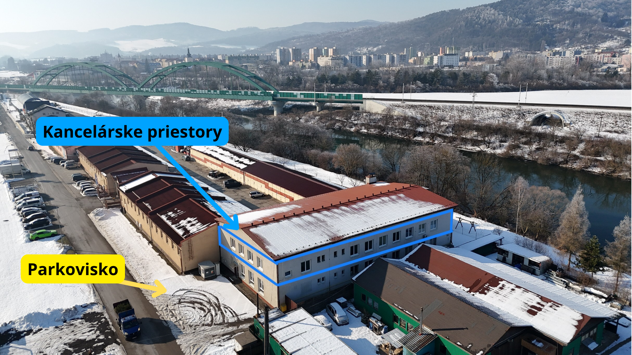 Prenájom kancelárskych priestorov  Púchov  - Nosice  firemné zázemie od 18m2 až po 54m2