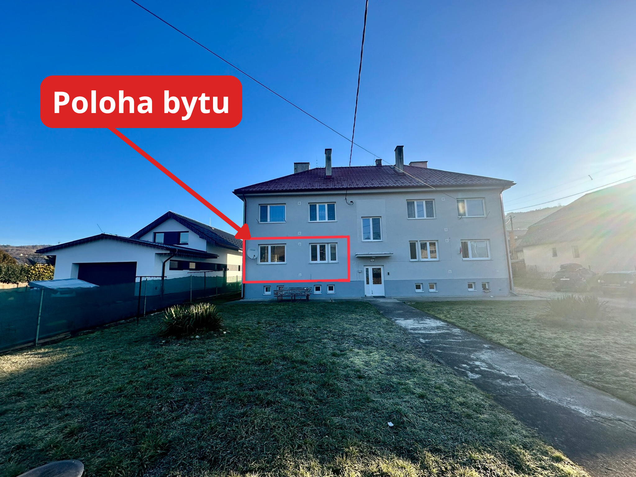 2. izbový byt  s vlastnou záhradkou /šopkou  a parkovacím priestorom pri bytovke   Dohňany  - Púchov